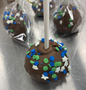 cake pop with spriinkles